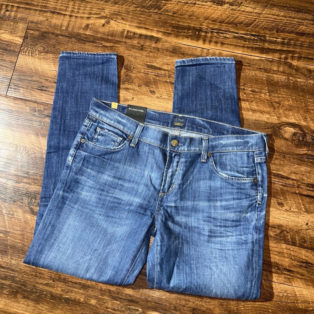 Citizens Of Humanity Phantom Slim Cropped Ankle Length Blue Jeans Women's 31 NEW